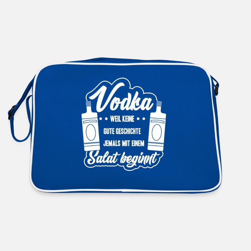 Vodka Spruch Keine gute Geschichte beginnt mit Sal Retro Tasche