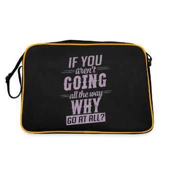 Motivation : Dire d’aller jusqu’au bout - Sac Retro - noir/or - Dos