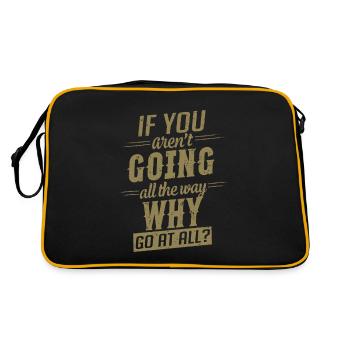 Motivation : Dire d’aller jusqu’au bout - Sac Retro - noir/or - Dos