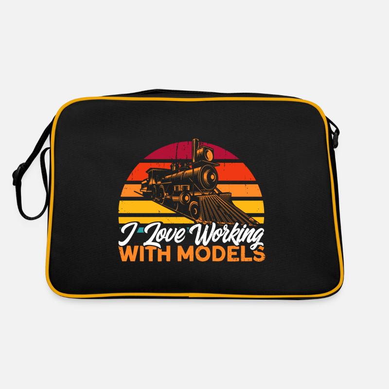 Model Railway Trains Train Ride Gift Retro Bag