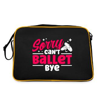 Ballet Danse Ballerine Ballet Dancer Cadeau - Sac Retro - noir/or - Dos