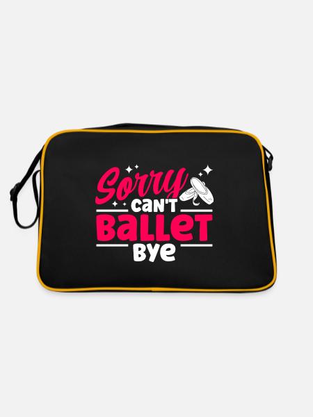 Ballet Danse Ballerine Ballet Dancer Cadeau - Sac Retro - noir/or - Dos