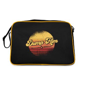 Black Humor Sarcasm Irony Gift - Retro Bag - black/gold - Back