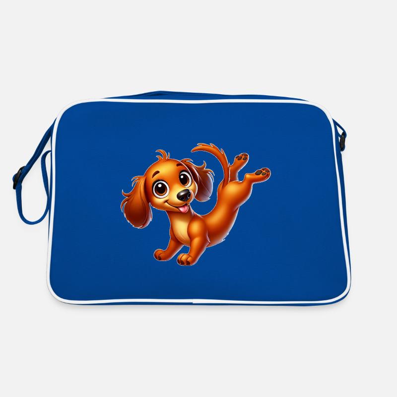 Teckel mignon équilibre sur les mains Breakdance Sport Sac Retro