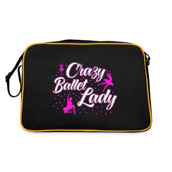 Ballerine Ballet Danse Ballet Danse Cadeau - Sac Retro - noir/or - Dos