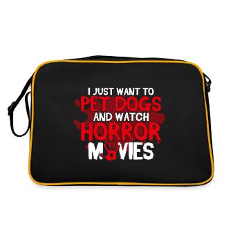 Film d’horreur Spooky Movies Slasher Movie Gift - Sac Retro - noir/or - Dos