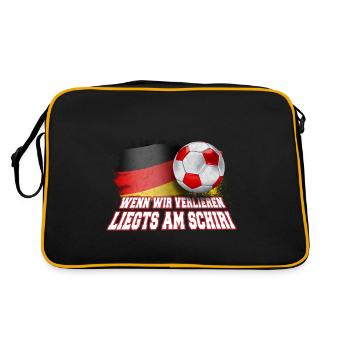 Si nous perdons, c’est à l’arbitre – le football - Sac Retro - noir/or - Dos