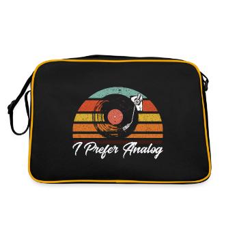 Record Collector Vinyl Record Collection - Retro Bag - black/gold - Back