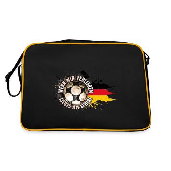 Si nous perdons, c’est à l’arbitre – le football - Sac Retro - noir/or - Dos