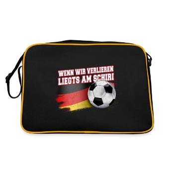 Si nous perdons, c’est à l’arbitre – le football - Sac Retro - noir/or - Dos