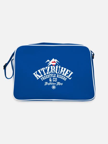 Kitzbuhel Freestyle riders Austrian Alps - Sac Retro - bleu/blanc - Dos