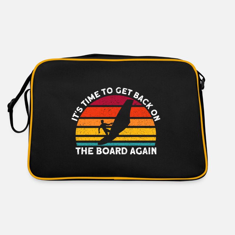 Surfer Zeit aufs Board zu gehen Geschenk Retro Tasche