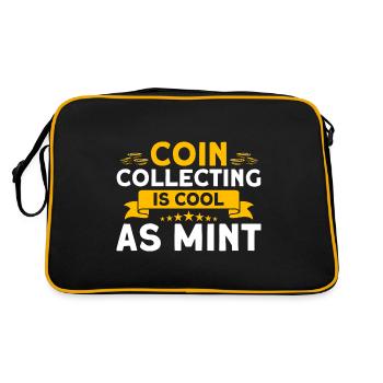 Numismatic coin collecting is cool as coin money - Retro Bag - black/gold - Back