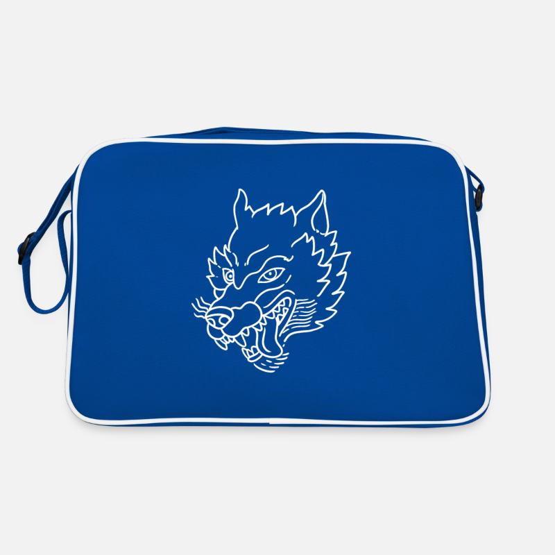 Wolf Raubtier Alpha Rudel Beute Geschenk Idee Wild Retro Tasche