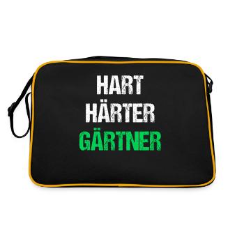 Hart Härter Gärtner - Retro Tasche - Schwarz/Gold - Hinten