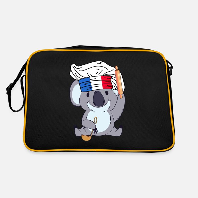 Frankreich Koch Koala Bäcker Paris Cuisine Chef Retro Tasche