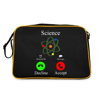 La science appelle un appel téléphonique - Sac Retro - noir/or - Dos