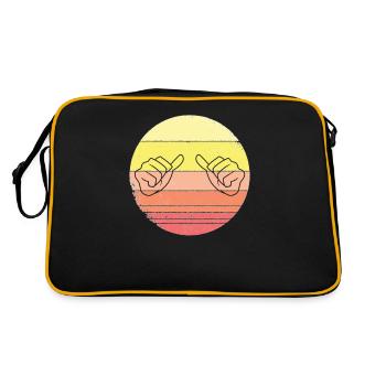 Mains en vintage - Sac Retro - noir/or - Dos