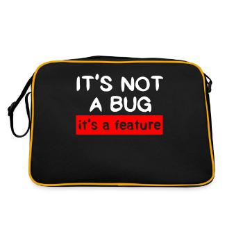Programmer - Coder - Hacker - IT - Retro Bag - black/gold - Back