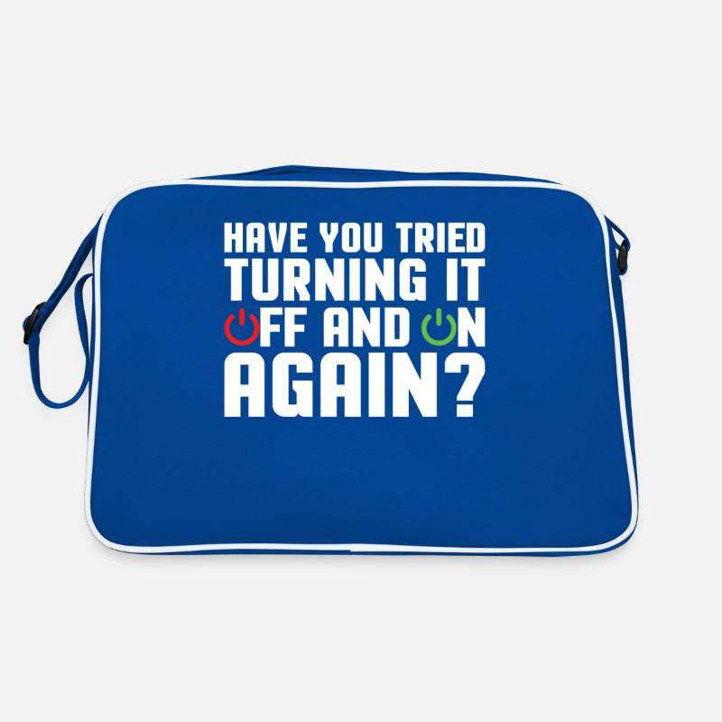 Support Programmierer Tech Admin Lustige Sprüche Retro Tasche