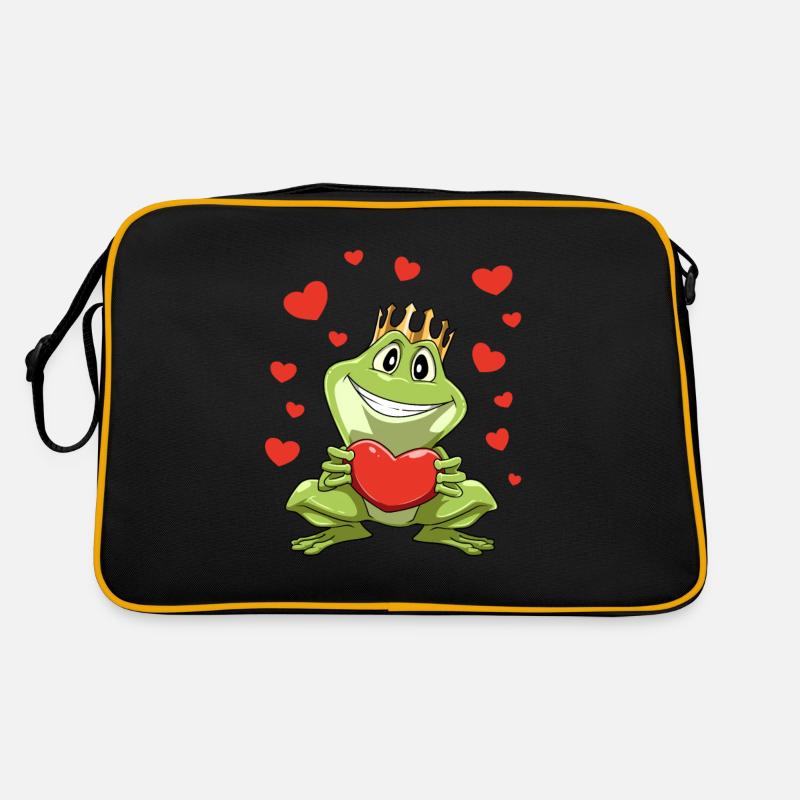 Belle grenouille drôle Saint Valentin Sac Retro