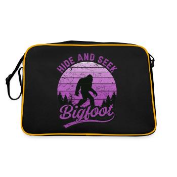 Cache-cache Bigfoot Nature Lovers Forest Nature - Sac Retro - noir/or - Dos