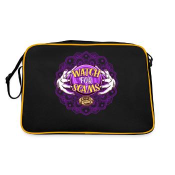 Halloween Paranormal Clairvoyant Scam.Trick Treat - Retro Bag - black/gold - Back