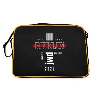 La capitale berlinoise Janz loin - Sac Retro - noir/or - Dos