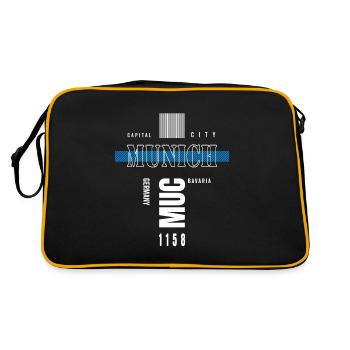 Munich Bavière Munich Bavière Capitale - Sac Retro - noir/or - Dos