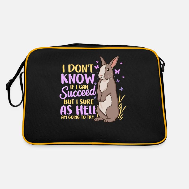 Mignon défi de lapin ambitieux Sac Retro