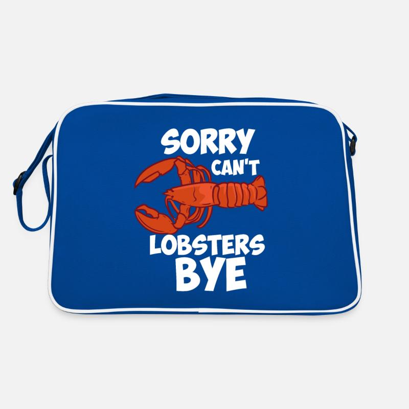 Sorry Can't Lobsters Bye Retro Tasche