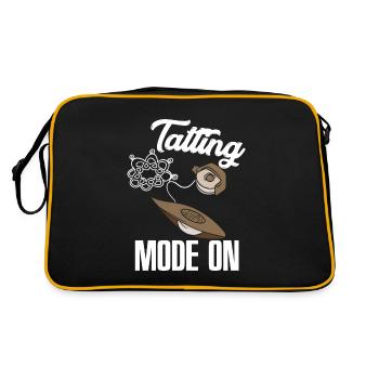 Funny Tatting Mode On Lace Crafter Klöppeln - Retro Tasche - Schwarz/Gold - Hinten