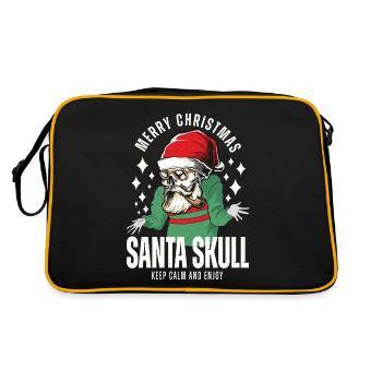 Nikolaus Skull Design de Noël - Sac Retro - noir/or - Dos