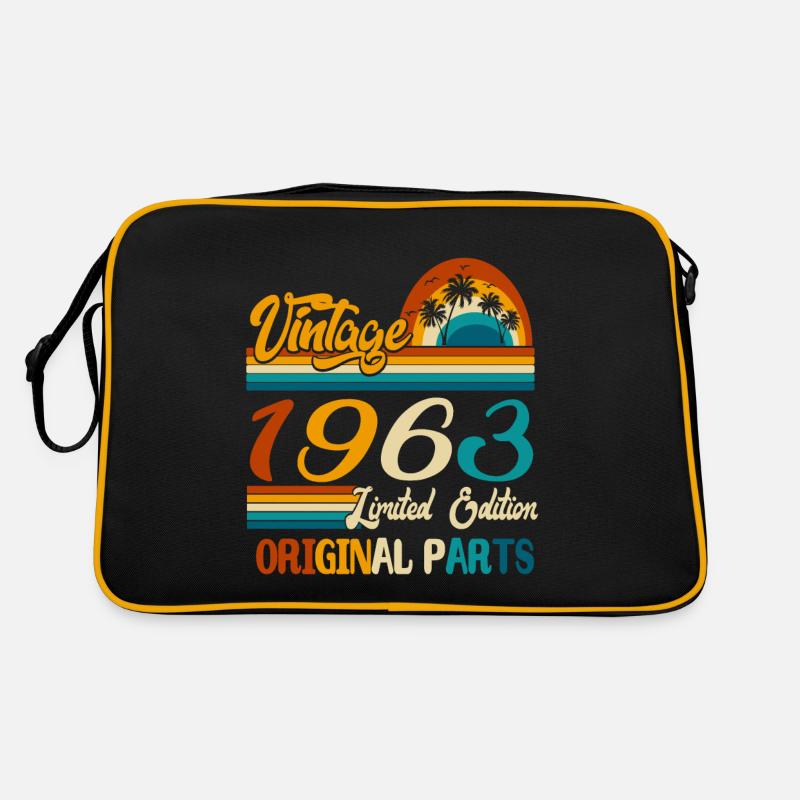 1963 Born vintage retro birthday Retro Bag