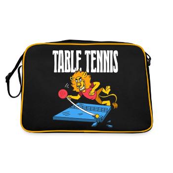 Table Tennis Lion Ping Pong Lion Outfit Table - Retro Bag - black/gold - Back