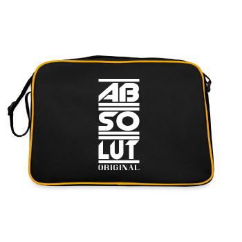 Absolutely original lettering gift - Retro Bag - black/gold - Back