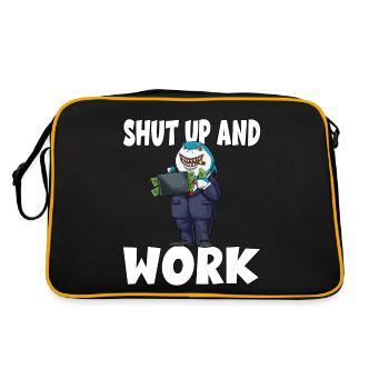 Chef Vorgesetzter Arbeiten - Retro Tasche - Schwarz/Gold - Hinten