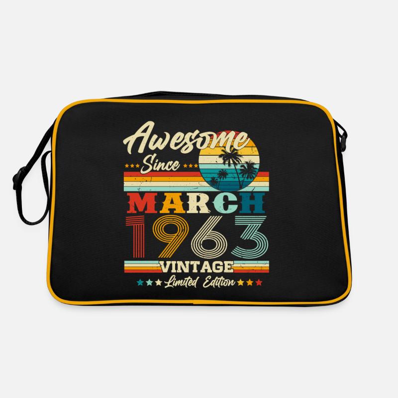 Mars 1963 Anniversaire Rétro Sac Retro