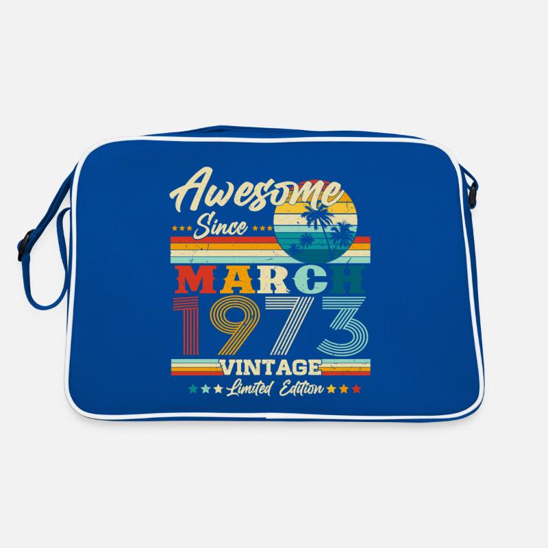 March 1973 Born Birthday Retro Retro Bag
