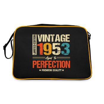 Vintage 1953 vintage anniversaire rétro cadeau - Sac Retro - noir/or - Dos