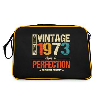 Vintage 1973 vintage anniversaire cadeau rétro - Sac Retro - noir/or - Dos