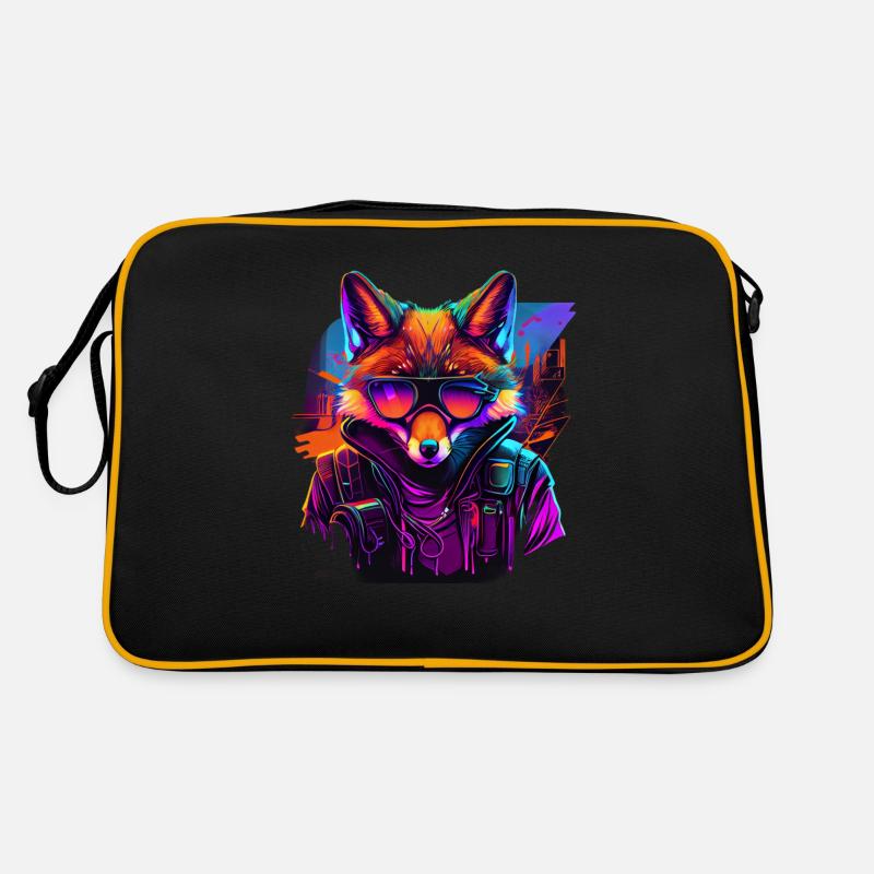 Creative Robber Fox Design Fox Lovers Sac Retro