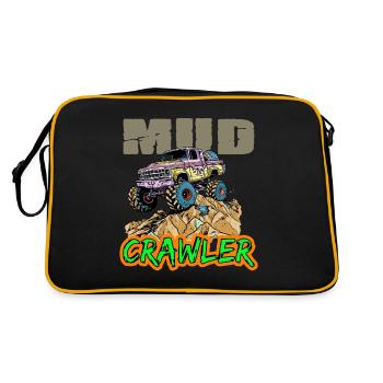 Offroad Racing für Offroad Fans - Retro Tasche - Schwarz/Gold - Hinten
