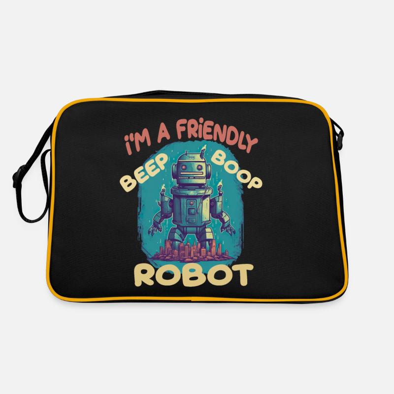 I'm A Friendly Robot Beep Boop Retro Tasche