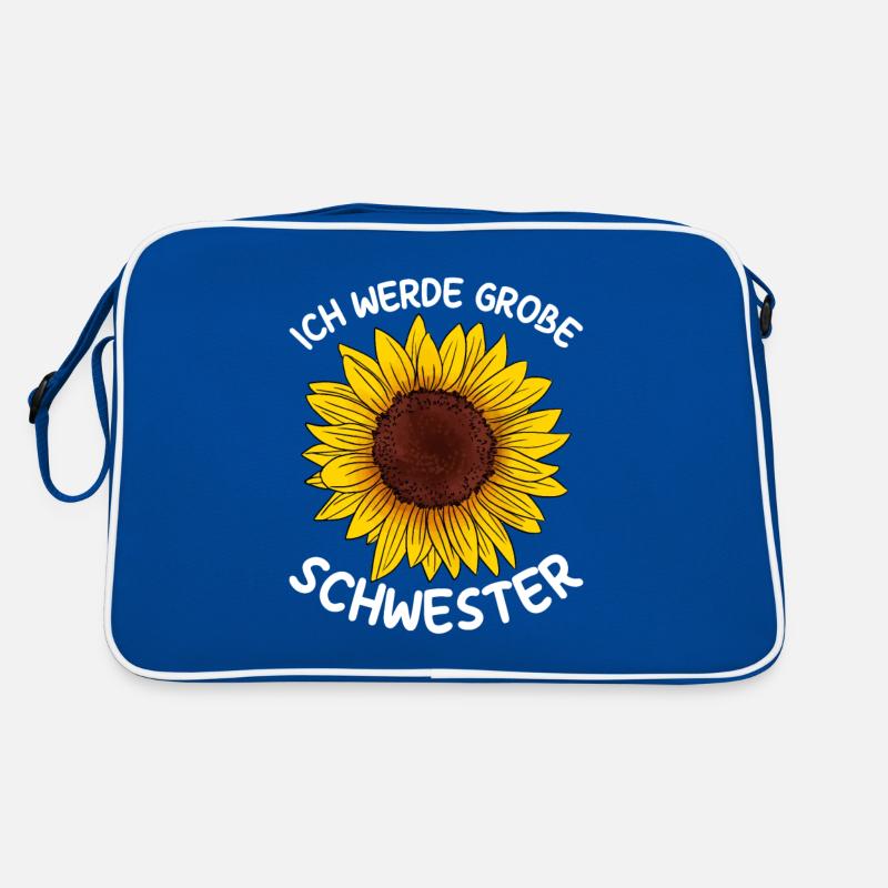 Ich werde große Schwester Retro Tasche