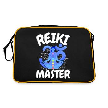 Reiki Master - Retro Tasche - Schwarz/Gold - Hinten