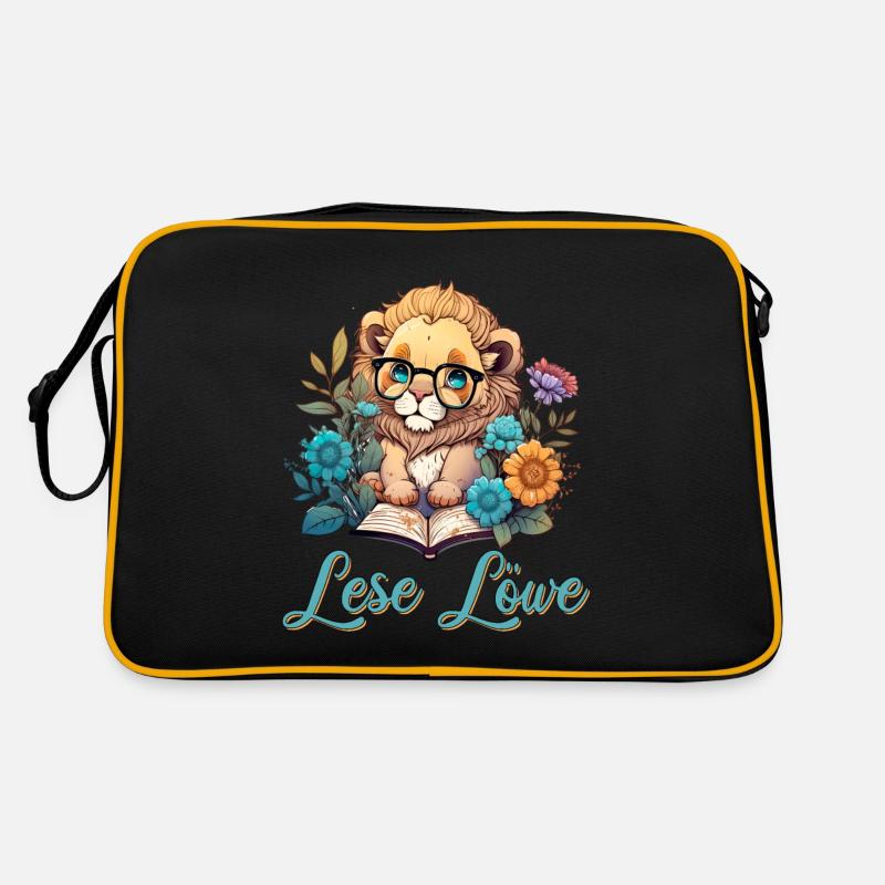 Lese Löwe Retro Tasche