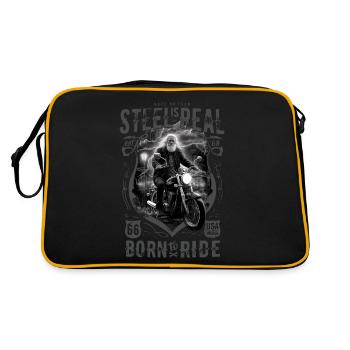 Vieux motard motard cool - Sac Retro - noir/or - Dos