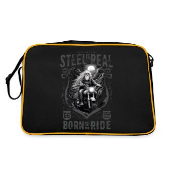 Vieux motard motard cool - Sac Retro - noir/or - Dos