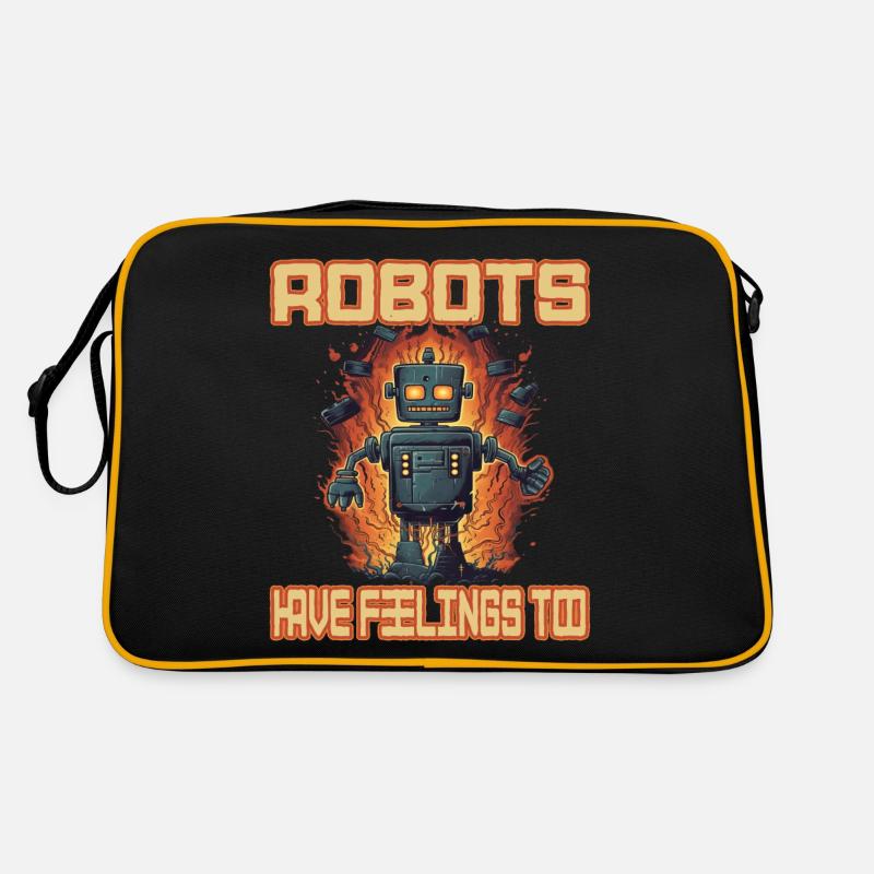 Robots Have Feeling Too Retro Tasche
